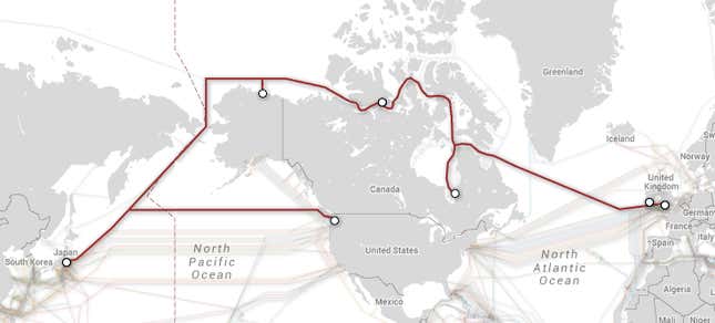 The Arctic Fibre cable.