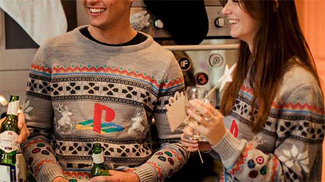 Playstation ugly store christmas sweater