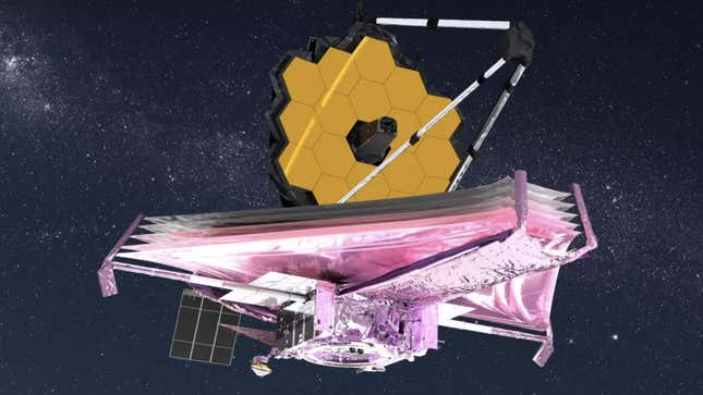 Artist rendering of the James Webb telescope