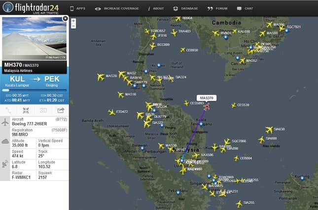 Image for article titled Malaysia Airlines’ missing flight is the latest sign of a safety crisis in the region