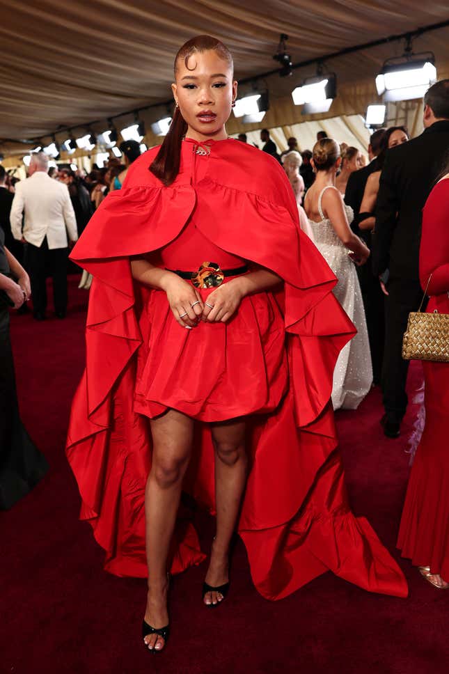  Storm Reid attends the 97th Annual Oscars at Dolby Theatre on March 02, 2025 in Hollywood, California. 