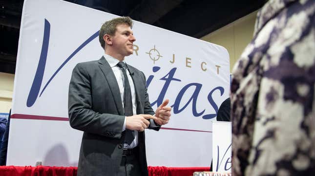 Project Veritas founder James O'Keefe at Conservative Political Action Conference (CPAC) 2020.