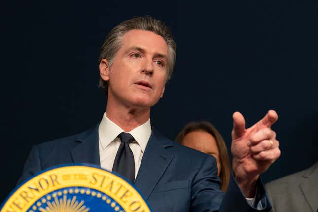 FILE - California Gov. Gavin Newsom answers questions during a news conference, Sept, 26, 2023, in Sacramento, Calif. Newsom signed off on two proposals Thursday, Oct. 12, to transform the state&#39;s mental health system and address the state&#39;s worsening homelessness crisis, putting them both before voters in 2024. (AP Photo/Rich Pedroncelli, File)