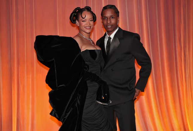 Rihanna und A$AP Rocky nehmen an den 80. Golden Globe Awards teil, die am 10. Januar 2023 im Beverly Hilton Hotel in Beverly Hills, Kalifornien stattfinden.