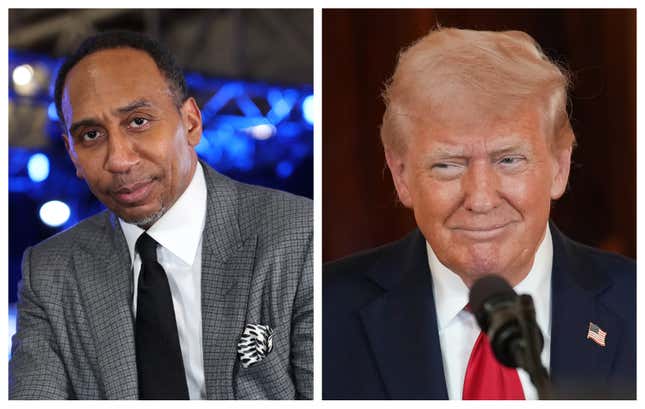 Image for article titled Trump's Shocking Response to Stephen A. Smith Running for President in 2028