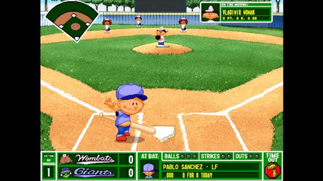 Pablo Sanchez stands at-bat. 