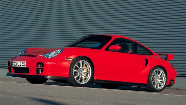 A red Porsche 911