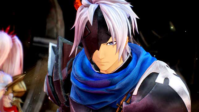 Tales of Arise protagonist Alphen stares at something offscreen.
