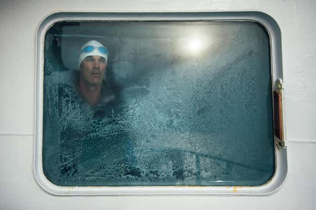 Lewis Pugh before the Ross Sea swim.