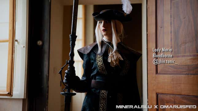 A photograph of a cosplayer at Il Volta Italy.