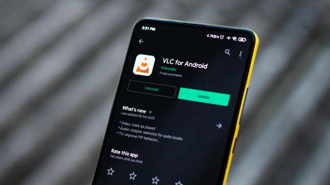 VLC for Android on phone 