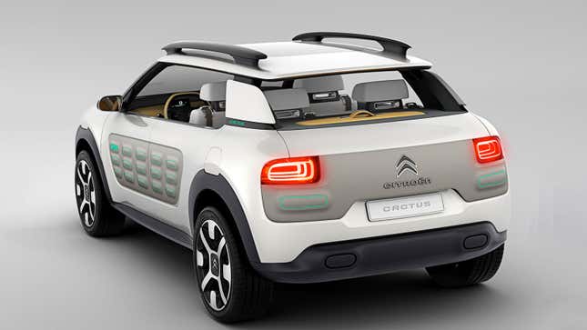 A white Citroen Cactus SUV