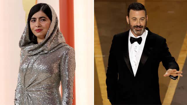 Image for article titled It's Perfectly Fine That Jimmy Kimmel Asked Malala to Gossip at the Oscars