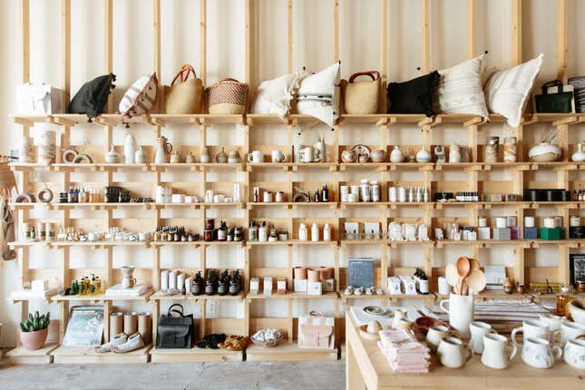 Image for article titled Quartzy: the brick-and-mortar edition