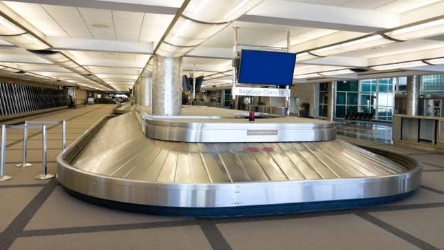 Baggage carousel at Denver International Airport