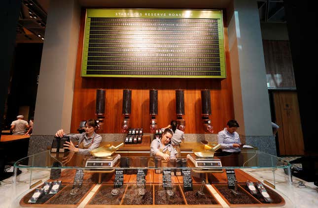Image for article titled Inside Starbucks’s supersized homage to its Italian roots