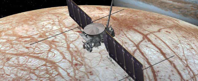 Depiction of Europa Clipper. 