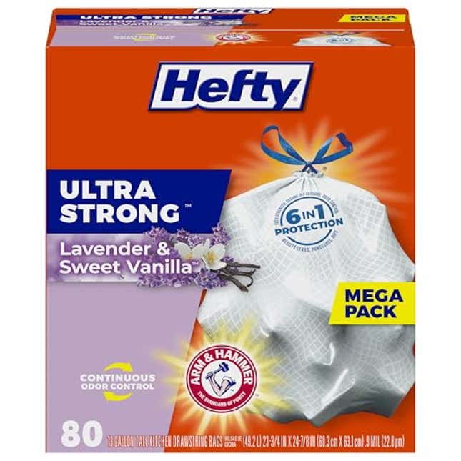 Image for article titled Hefty Ultra Strong 13 Gallon Trash Bags, Now 25% Off