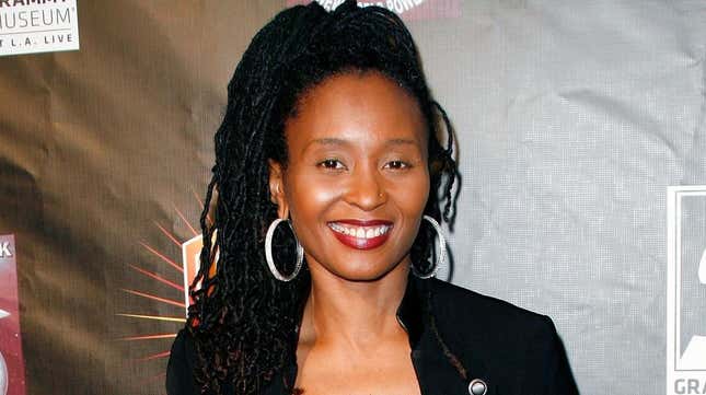 Rapper Dee Barnes arrives at the Luxury Book Launch of “Hip-Hop: A Cultural Odyssey” and the exhibit premiere at The GRAMMY Museum on February 8, 2011 in Los Angeles, California.