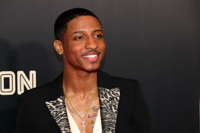 NEW YORK, NEW YORK - NOVEMBER 30: Myles Frost attends the “Origin” New York premiere at Alice Tully Hall on November 30, 2023 in New York City. (Photo by Dia Dipasupil/Getty Images)