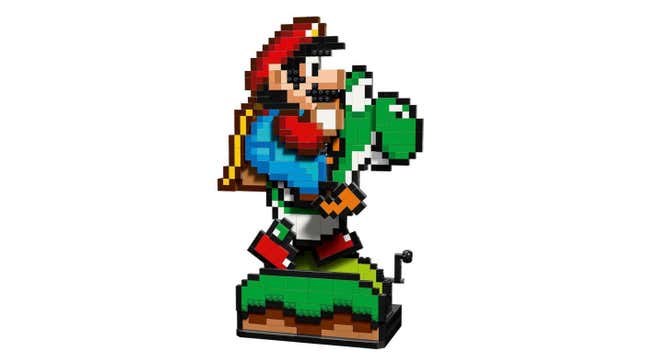 Ο Mario και ο Yoshi σε μορφή Lego.