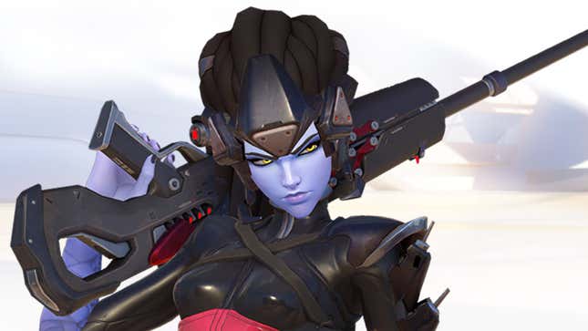 The rare Noire Widowmaker skin in Overwatch