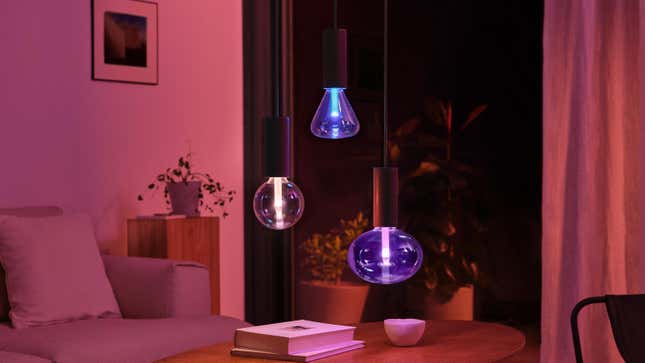 The new Philips Hue Lightguide bulbs come in three sleek shapes.