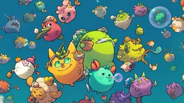 Axie Infinity creatures take flight amid crypto crash. 