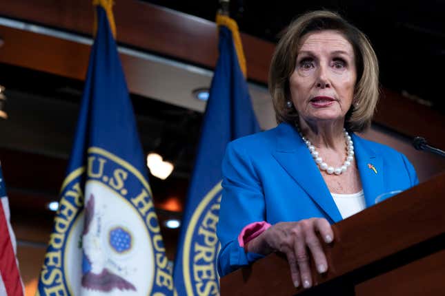 House Speaker Nancy Pelosi of Calif., speaks during a news conference, Thursday, Sept. 22, 2022, on Capitol Hill in Washington.