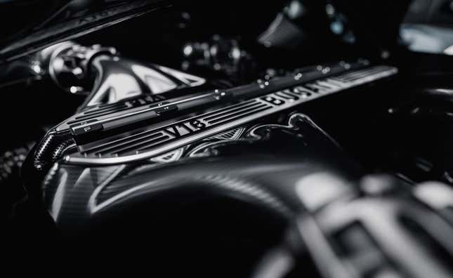 Engine of a Bugatti Tourbillon