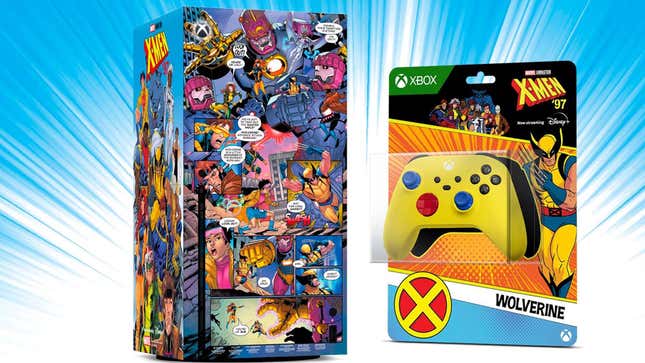A screenshot shows the new Xbox console with X-Men art on it and a new Wolverine controller. 