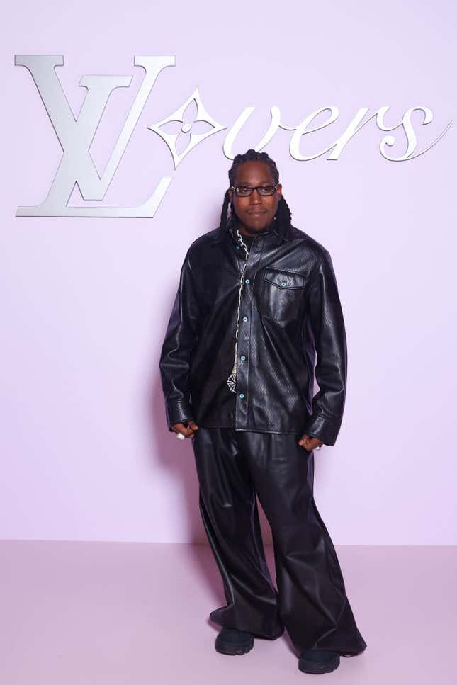 Image for article titled Fly Black Celeb Looks at the Louis Vuitton Show at Paris Fashion Week