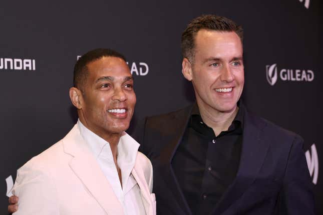 Don Lemon and Tim Malone attend the 35th Annual GLAAD Media Awards New York on May 11, 2024 in New York City.