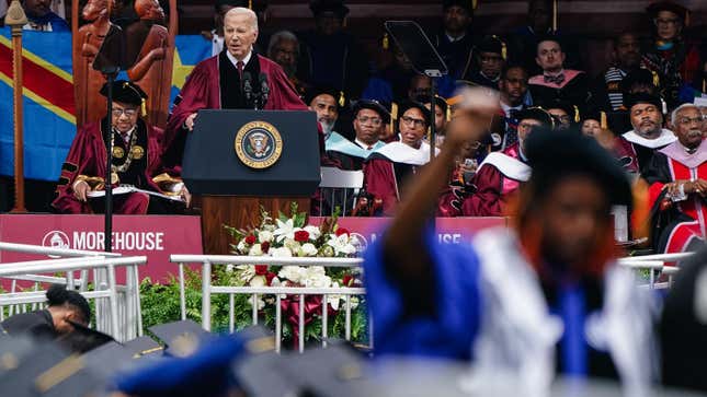 Image for article titled Cam&#39;ron Goes Wild on CNN, Rapper Accidentally Shoots Self in Head, Morehouse Grads Respond to President Biden&#39;s Speech, Lyft Driver Dies After Picking Up Cop and More From the Week In News