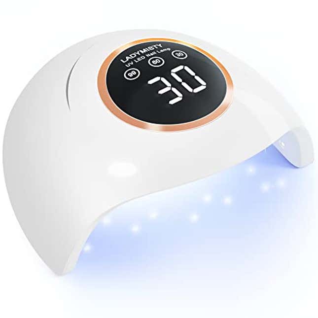 Image for article titled LadyMisty 72W UV LED Nail Lamp Light Dryer for Nails Gel Polish with 18 Beads 3 Timer Setting & LCD Touch Display Screen, Now 23% Off
