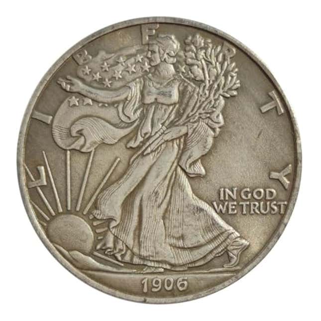 Image for article titled MOZART Cupronickel Commemorative Coin | 1906 Lady Liberty Hobo Nickel Art Replica | Antique-Style American Dollar Coin for Good Luck, Now 50% Off