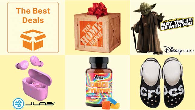 Image for article titled Best Deals of the Day: Home Depot, Star Wars, JLab, Crocs, THC Gummies &amp; More