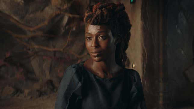Jodie Turner-Smith as Mother Aniseya in The Acolyte.