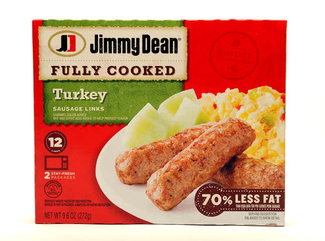 Jimmy Dean Turkey sausage links in Colonie, N.Y. 