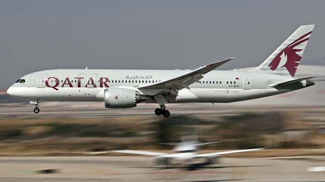 Un avion de Qatar Airways