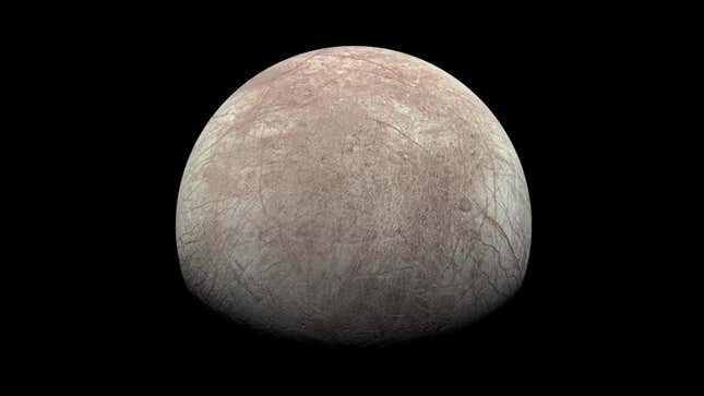 A JunoCam image of Europa.