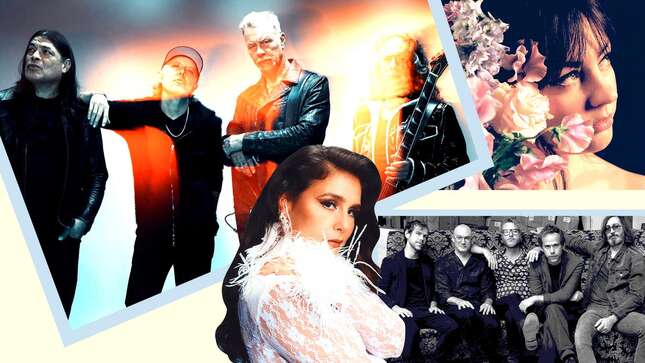 Clockwise from top left: Metallica (Photo: Tim Saccenti), Angel Olsen (Photo: Luke Rogers), The National (Photo: Graham MacIndoe); Jessie Ware (Jack Grange)