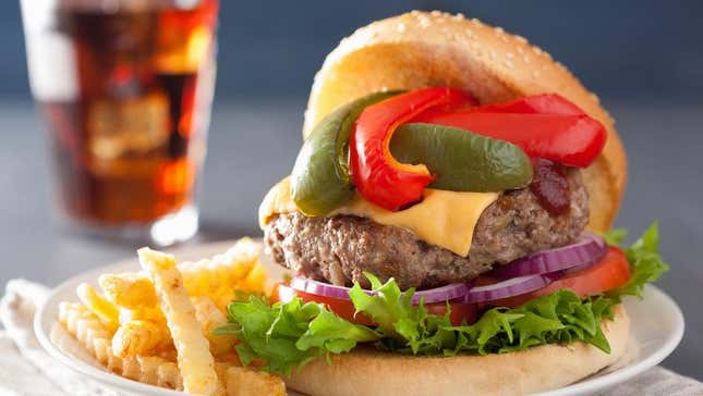 Bell pepper burger