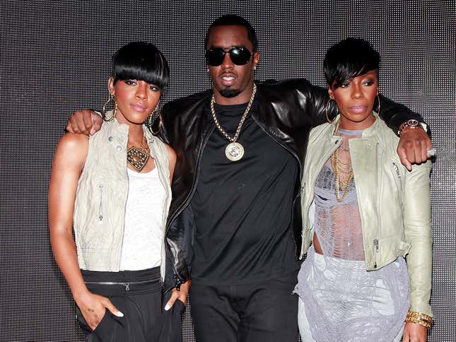 Dawn Richard, à gauche ; Diddy et Kalenna Harper assistent à l’annonce des BET Awards 2010 au 230 Fifth Avenue le 18 mai 2010 à New York.