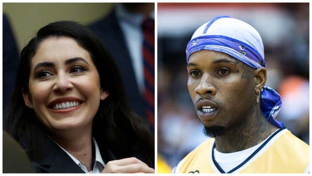 Congresswoman Anna Paulina Luna, left; Tory Lanez.