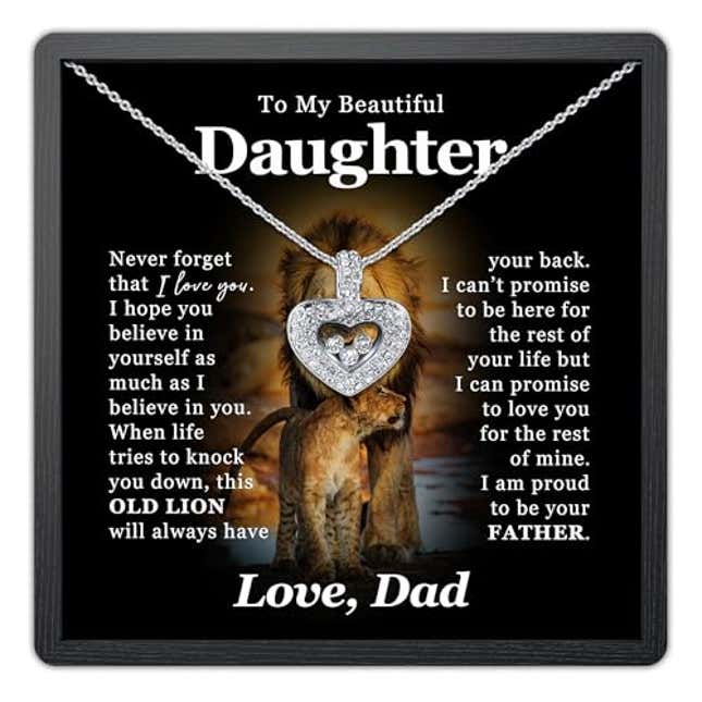 Image for article titled TRYNDI To My Daughter Necklace From Dad, Now 35% Off