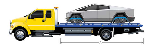 Image for article titled Improper towing of Cybertruck could cause it to explode