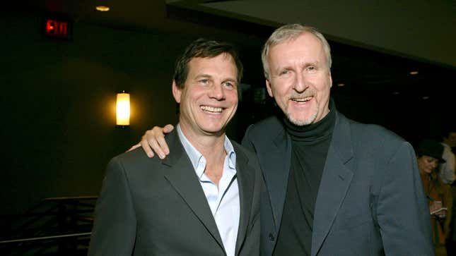 Chowder-Überlebende Bill Paxton und James Cameron im Jahr 2003