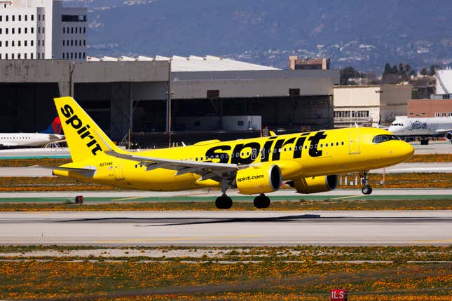 Ein Flugzeug von Spirit Airlines