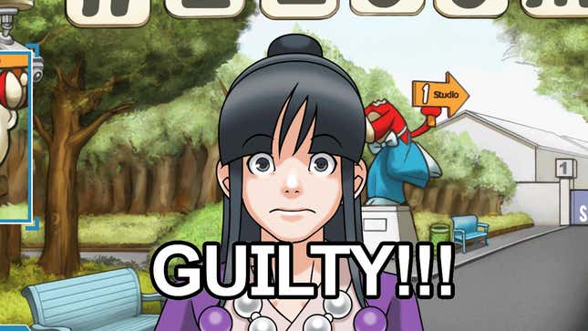 An Ace Attorney screenshot.